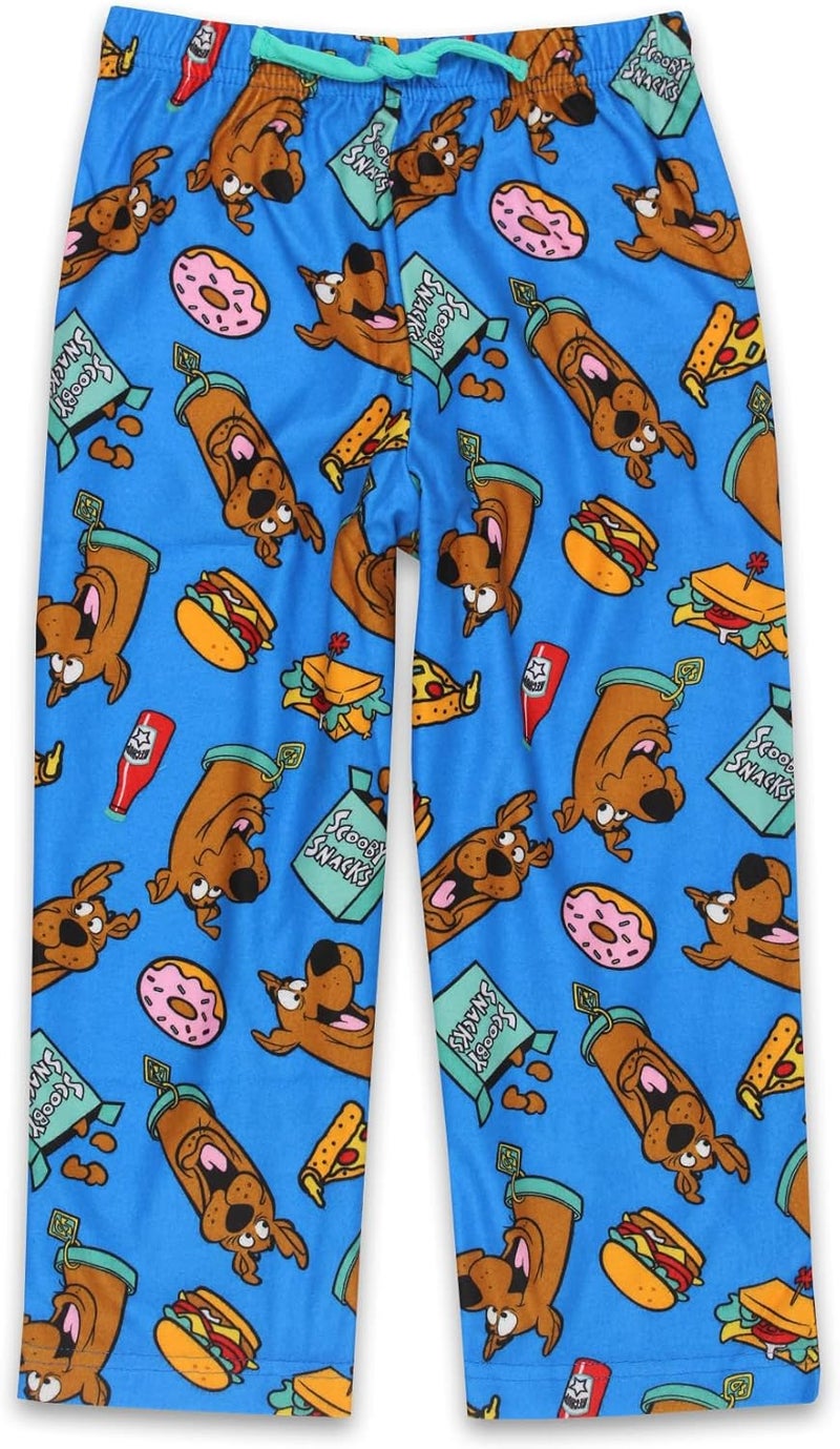 Scooby Doo Scooby-Doo Scooby Snacks Kids Flannel Lounge Pajama Pants (10, Blue) - Image 1
